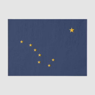 Dynamische Alaska State Flag Graphic op a Tissuepapier