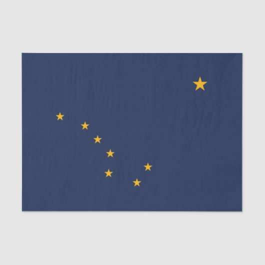 Dynamische Alaska State Flag Graphic op a Tissuepapier (Voorkant)