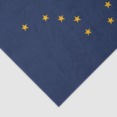 Dynamische Alaska State Flag Graphic op a Tissuepapier (Detail)