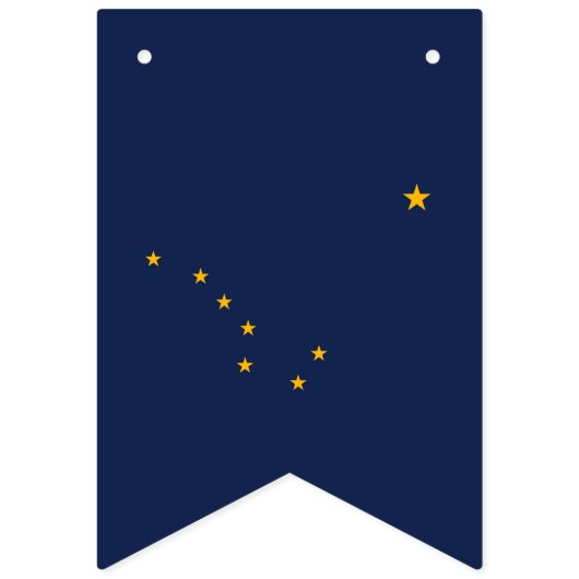 Dynamische Alaska State Flag Graphic op a Vlaggetjes (Derde vlag)