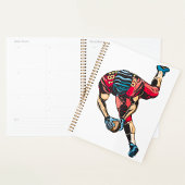 Dynamische Amerikaanse Football Player Touchdown Planner