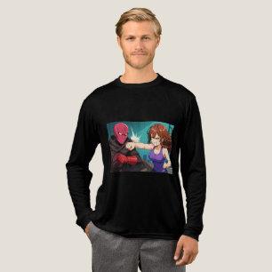 Dynamische Anime-actie en avontuur  Tri-Blend Shirt