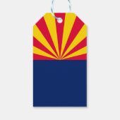 Dynamische Arizona State Flag Graphic op a Cadeaulabel (Achterkant)