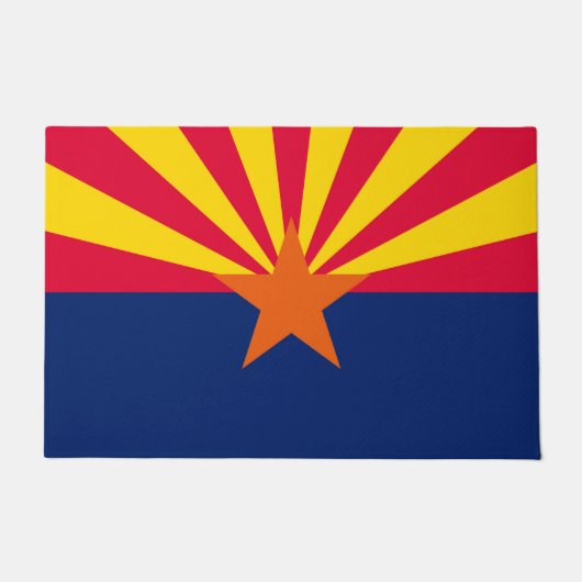 Dynamische Arizona State Flag Graphic op a Deurmat (Voorkant)