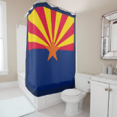 Dynamische Arizona State Flag Graphic op a Douchegordijn (In situ)
