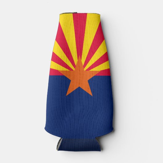Dynamische Arizona State Flag Graphic op a Flesjeskoeler (Voorkant)
