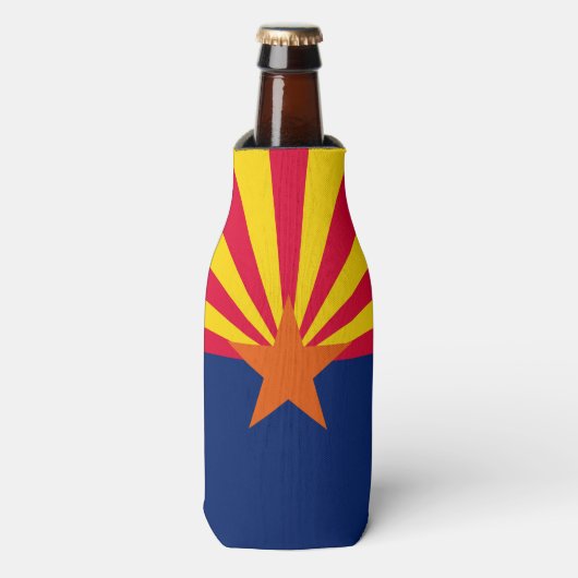 Dynamische Arizona State Flag Graphic op a Flesjeskoeler (Fles Voorkant)