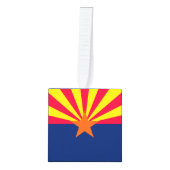 Dynamische Arizona State Flag Graphic op a Kubus Ornament (Voorkant)
