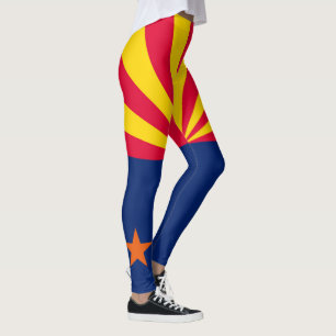 Dynamische Arizona State Flag Graphic op a Leggings