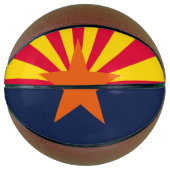 Dynamische Arizona State Flag Graphic op a Mini Basketbal (Voorkant)