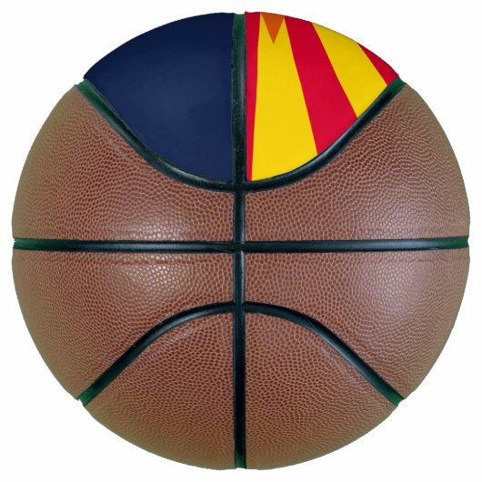Dynamische Arizona State Flag Graphic op a Mini Basketbal (Rechts)