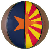 Dynamische Arizona State Flag Graphic op a Mini Basketbal (Verticaal)