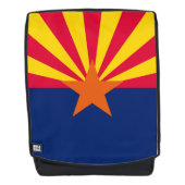 Dynamische Arizona State Flag Graphic op a Rugtassen (Voorkant)