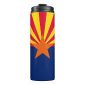 Dynamische Arizona State Flag Graphic op a Thermosbeker (Voorkant)