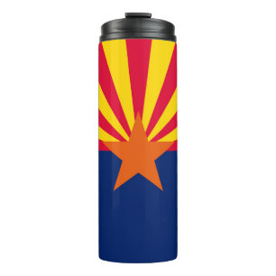 Dynamische Arizona State Flag Graphic op a Thermosbeker