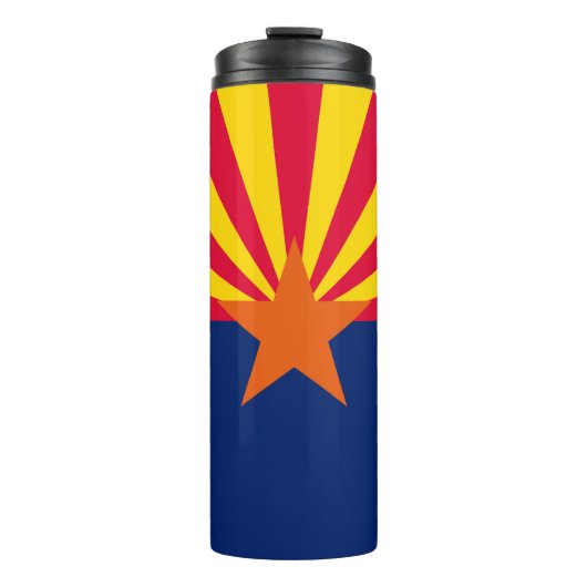 Dynamische Arizona State Flag Graphic op a Thermosbeker (Voorkant)