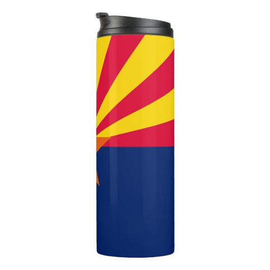 Dynamische Arizona State Flag Graphic op a Thermosbeker (Geroteerd rechts)