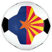 Dynamische Arizona State Flag Graphic op a Voetbal (Gedraaid)