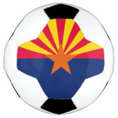 Dynamische Arizona State Flag Graphic op a Voetbal (Voorkant)