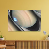 Dynamische Auroras van Saturnus Canvas Afdruk (Insitu (Woonkamer))