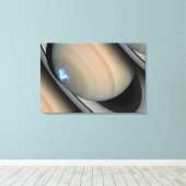 Dynamische Auroras van Saturnus Canvas Afdruk (Insitu (Houten vloer))