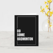 Dynamische Badminton Shuttle Racket Sport Play Cha Kaart (Gele Bloem)