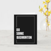 Dynamische Badminton Shuttle Racket Sport Uitdagin Kaart (Gele Bloem)