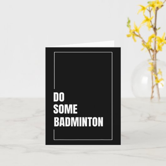 Dynamische Badminton Shuttle Racket Sport Uitdagin Kaart (Gele Bloem)