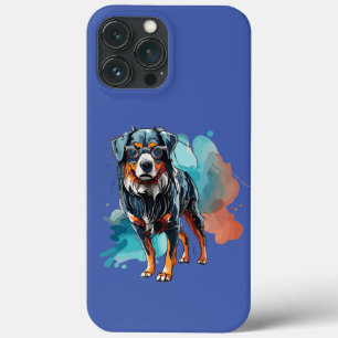 Dynamische Berner Hondeninkt Tekening Waterverf Sp Case-Mate iPhone Case