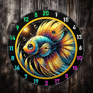 Dynamische Betta Dartboard Wall Art Dartbord