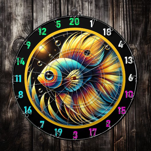 Dynamische Betta Dartboard Wall Art Dartbord