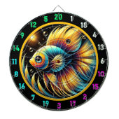 Dynamische Betta Dartboard Wall Art Dartbord (Voorkant)