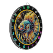 Dynamische Betta Dartboard Wall Art Dartbord (Voorkant Links)