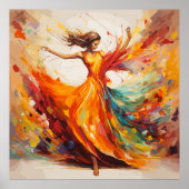 Dynamische beweging poster (Voorkant)