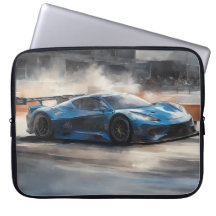 Dynamische blauwe stedelijke racescene