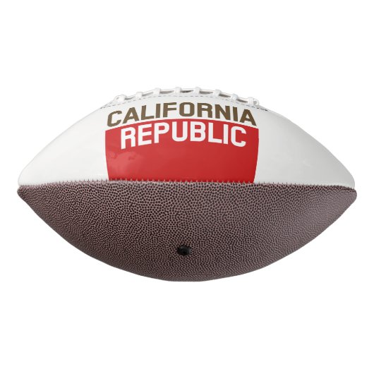 Dynamische California State Flag Graphic op een American Football (Gedraaid 270)