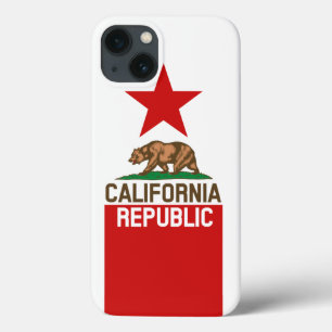 Dynamische California State Flag Graphic op een iPhone 13 Hoesje