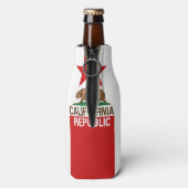 Dynamische California State Flag Graphic op een Flesjeskoeler (Fles Achterkant)