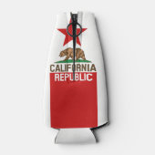 Dynamische California State Flag Graphic op een Flesjeskoeler (Achterkant)