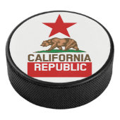 Dynamische California State Flag Graphic op een Hockey Puck (3/4)