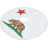 Dynamische California State Flag Graphic op een Kerstboom Rok (Gekanteld)