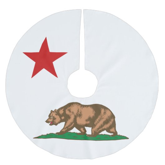 Dynamische California State Flag Graphic op een Kerstboom Rok (Voorkant)