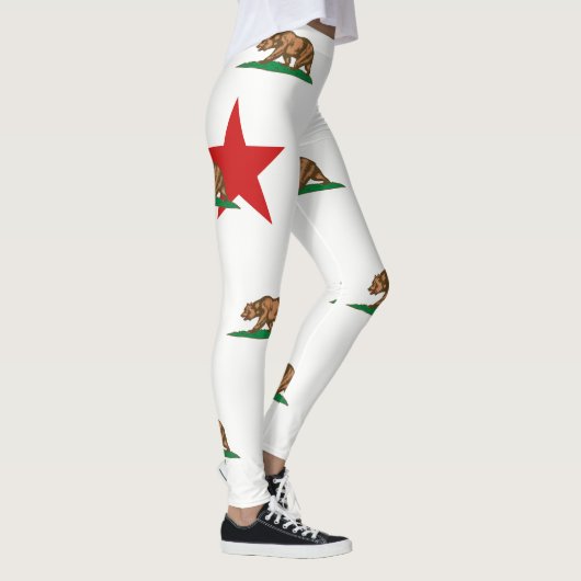 Dynamische California State Flag Graphic op een Leggings (Rechts)