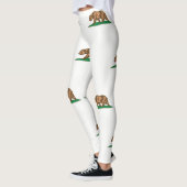 Dynamische California State Flag Graphic op een Leggings (Links)
