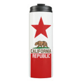 Dynamische California State Flag Graphic op een Thermosbeker (Voorkant)