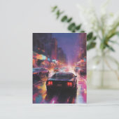 Dynamische Cityscape Racing Briefkaart (Staand voorkant)