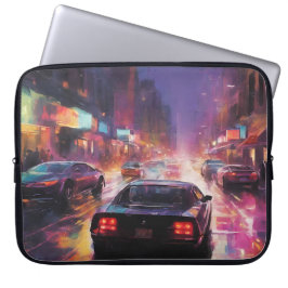 Dynamische Cityscape Racing Laptop Sleeve