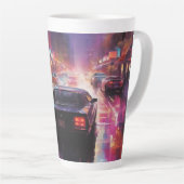 Dynamische Cityscape Racing Latte Mok (Rechterhoek)