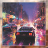 Dynamische Cityscape Racing Raamsticker (Vel 2)