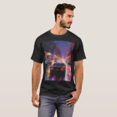 Dynamische Cityscape Racing T-shirt (Voorkant volledig)